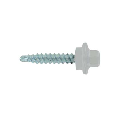 #9 x 1" ST-XL Woodbinder Metal Roofing Screw - Alamo White, Pkg 250