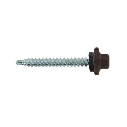 #9 x 1-1/2 ST-XL Woodbinder Metal Roofing Screw Koko Brown, Pkg 250