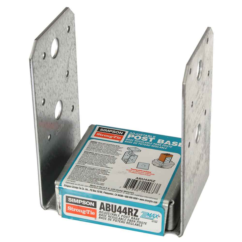 Simpson Strong-Tie MPBZ ZMAX Galvanized Moment Post Base for 4x4 Nominal  Lumber with SDS Screws