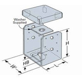 Simpson ABU46Z 4x6 Adjustable Post Base - Zmax Finish – Fasteners Plus