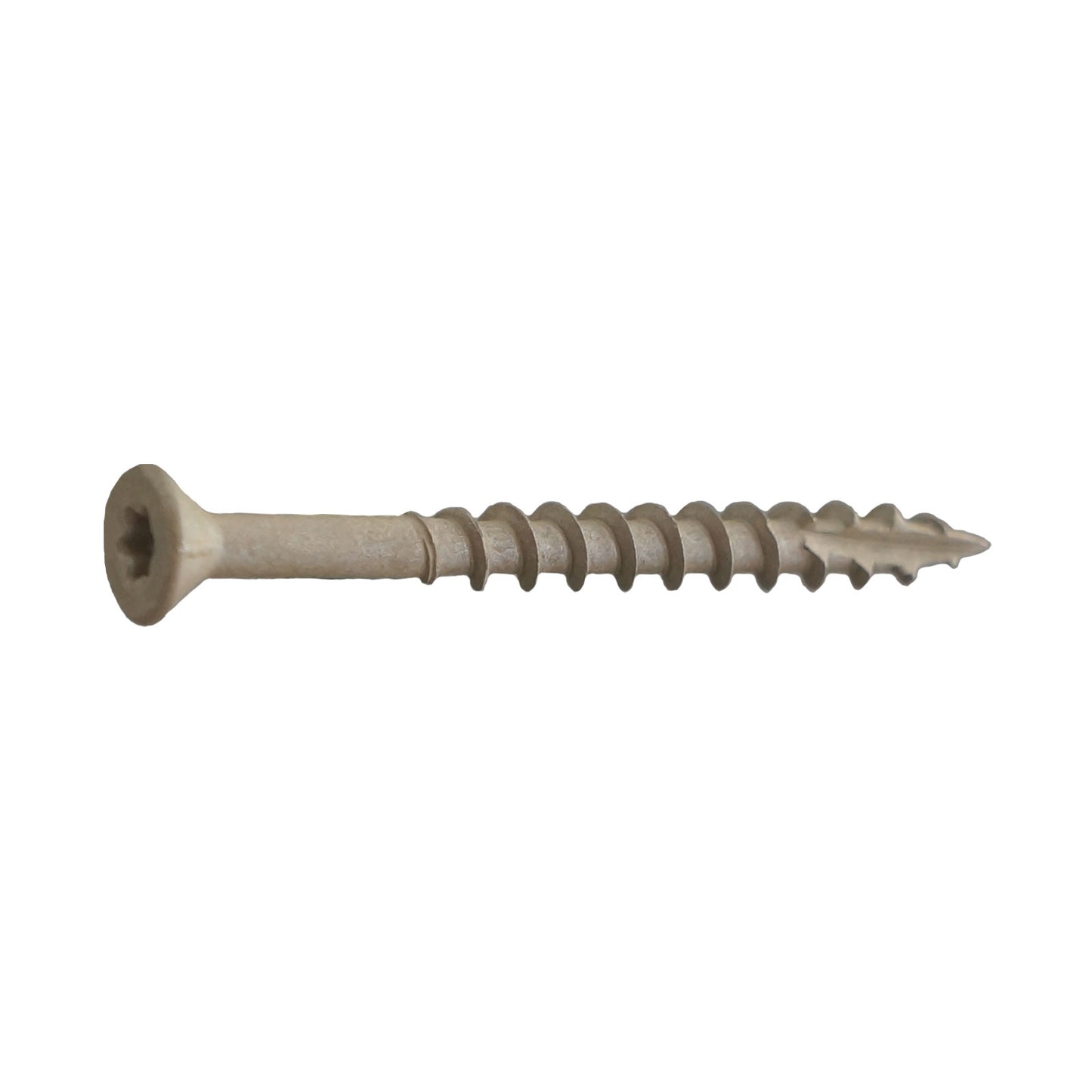 #10 x 4" T25 Flat Head Deck Screw - Tan, Pkg 1000