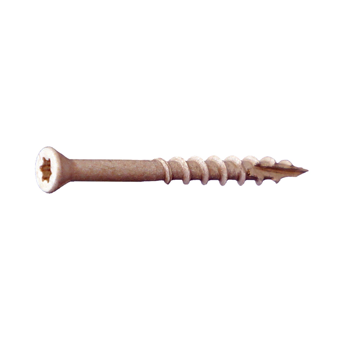 #7 x 2-1/4" T15 Trim Head Deck Screw - Tan, Pkg 3000