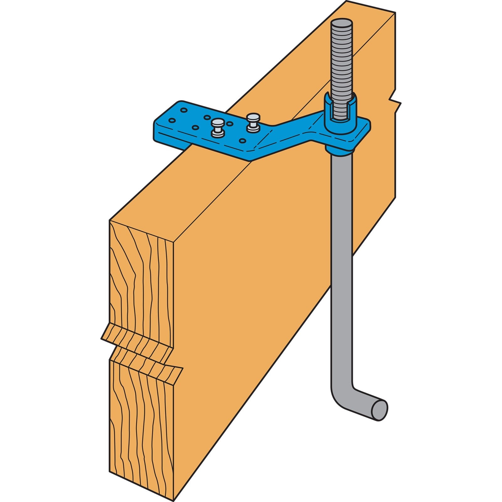 Simpson AM 58 inch AnchorMate Bolt Holder Nylon Pkg 100 image 2 of 2