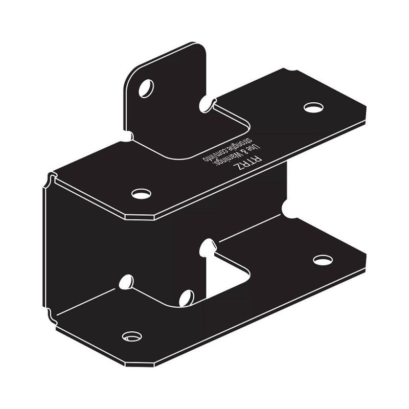 Simpson APRTR Rigid Tie Rail Connector - Black Powder Coat