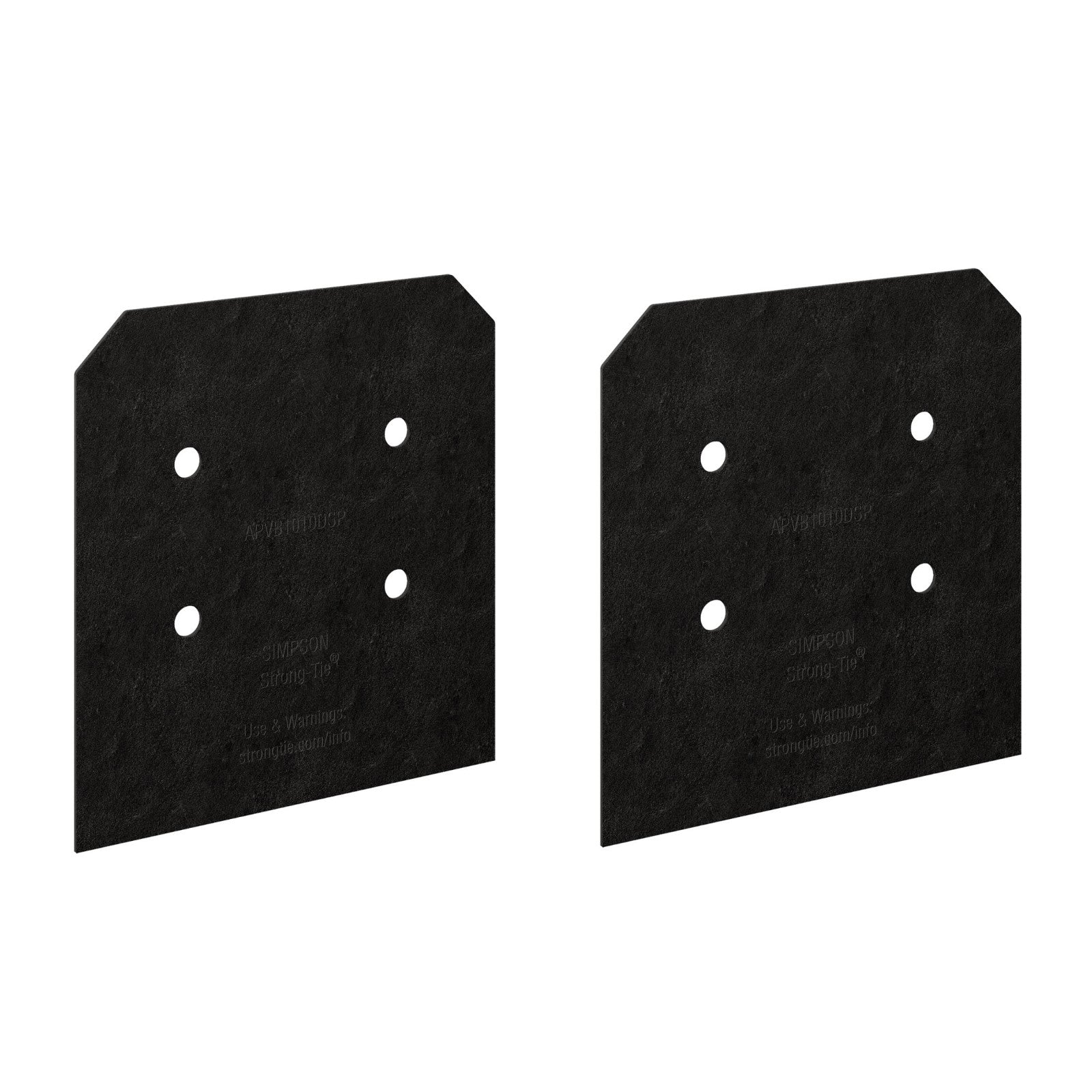 Simpson APVB1010DSP Avant Decorative Post Base Plates Black Powder Coat image 1 of 4