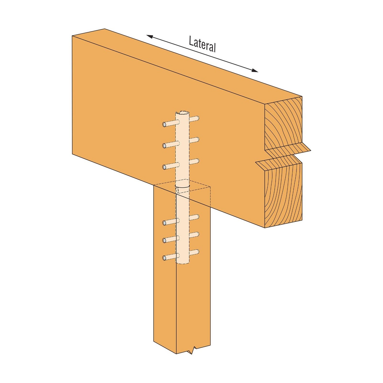 Simpson CBT4Z Concealed Beam Tie - Zmax Finish – Fasteners Plus