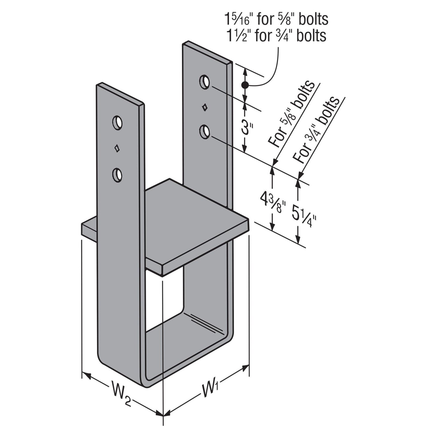 CB812 Column Base Callout