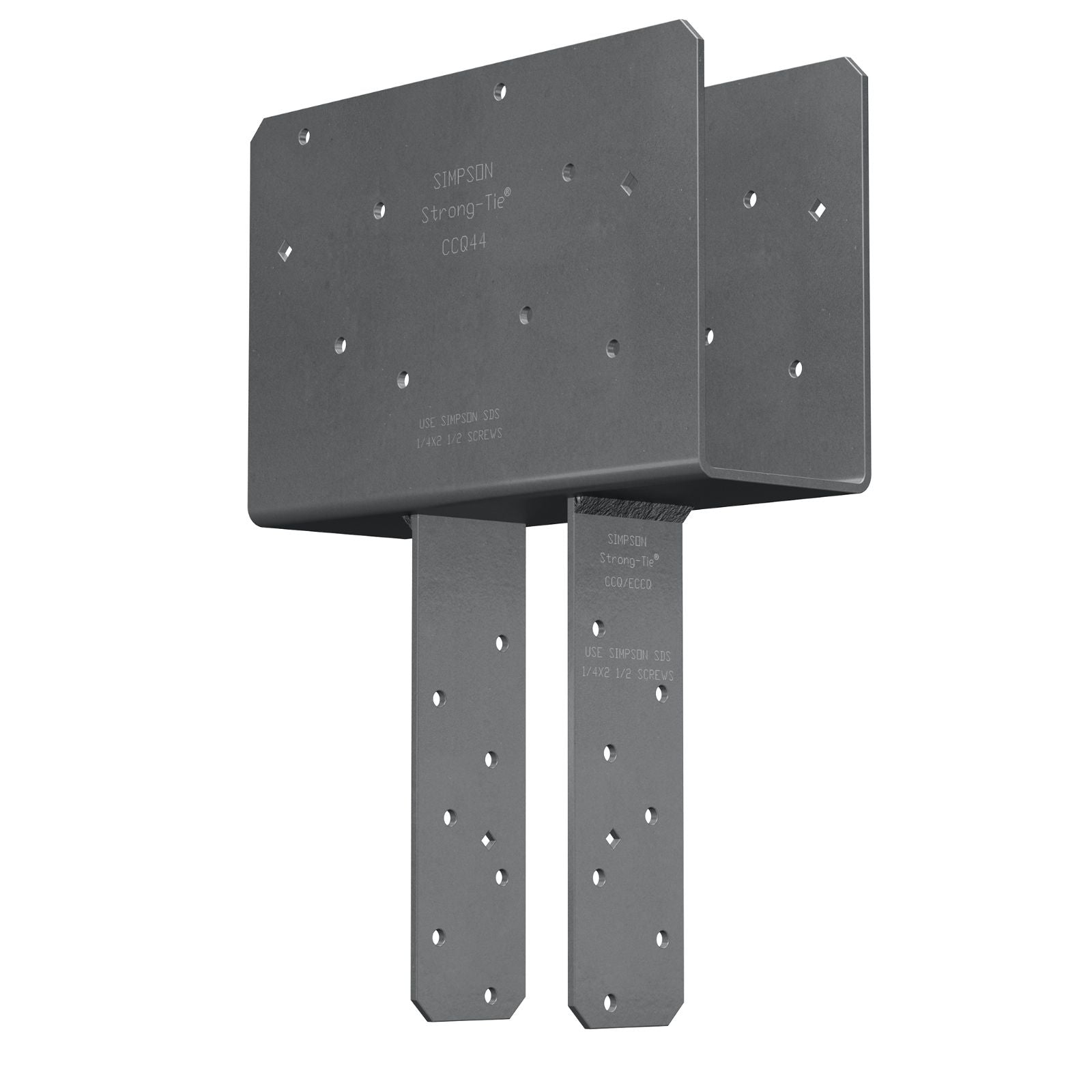 Simpson CCQ44SDS2.5 Column Cap w/SDS Screws - Gray Paint