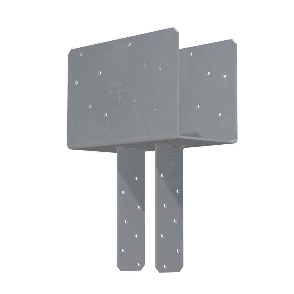 Simpson CCQ64SDS25 Column Cap wSDS Screws Gray Paint