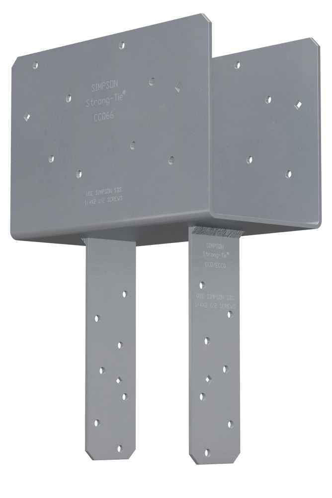 Simpson CCQ106SDS2.5 Column Cap w/SDS Screws - Gray Paint