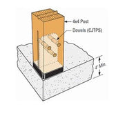 Simpson CPT44Z Concealed Post Tie For 4x4 Posts - Zmax Finish ...