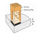 Simpson CPT66Z Concealed Post Tie For 6x6 Posts - Zmax Finish ...