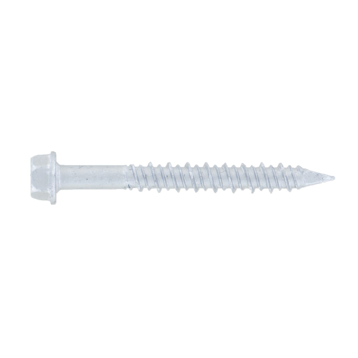 14 inch x 214 inch Fasteners Plus Hex Concrete Screw 410 Stainless Steel Pkg 100 image 1 of 2