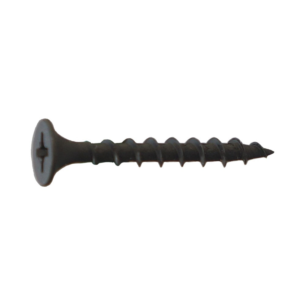 #8 x 212 inch Coarse Thread Drywall Screw Black Phosphate Pkg 2500