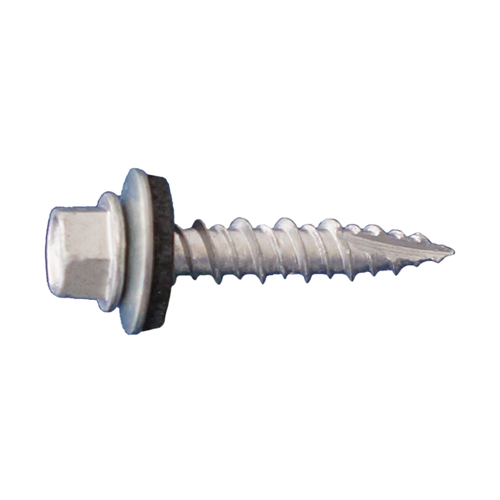 #10 x 2" Post Frame Screw w/Washer, Hex Head - Dagger-Guard Coating, Pkg 2000