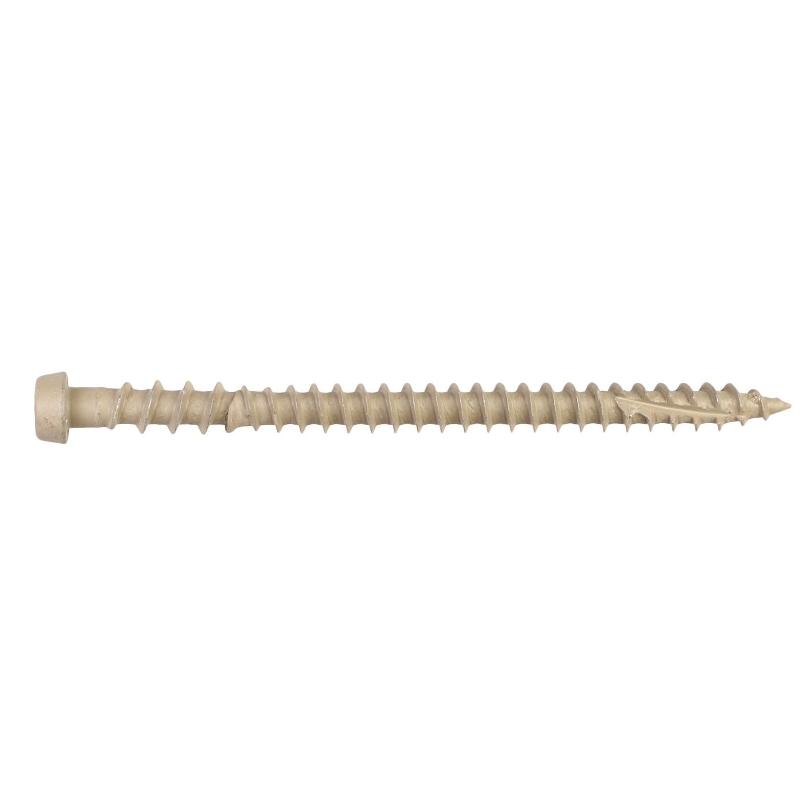 #10 x 234 inch Quik Drive DCU Composite Decking Screw Tan02 Pkg 1000 image 1 of 2