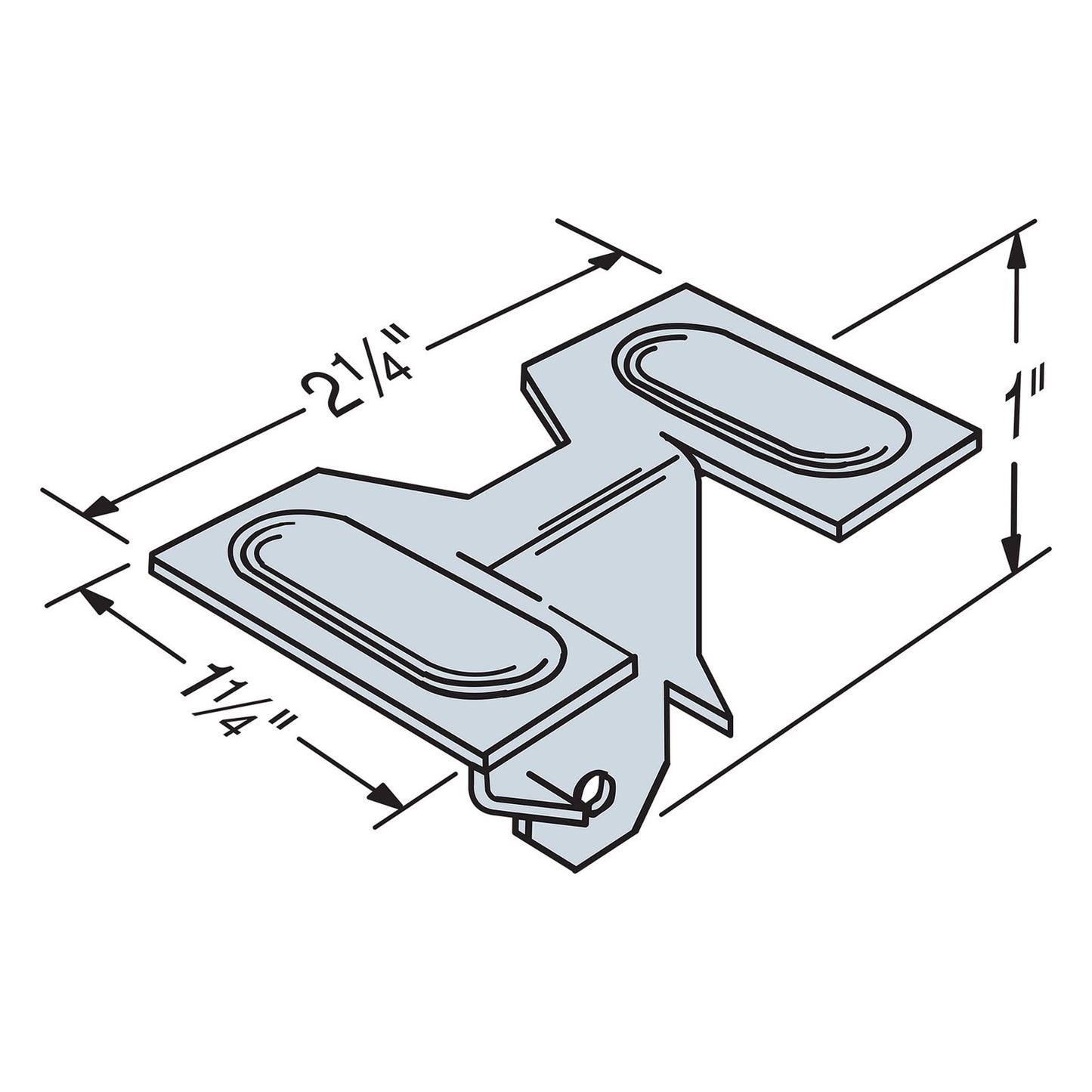 Simpson DS Drywall Stop, 20 Gauge - Galvanized