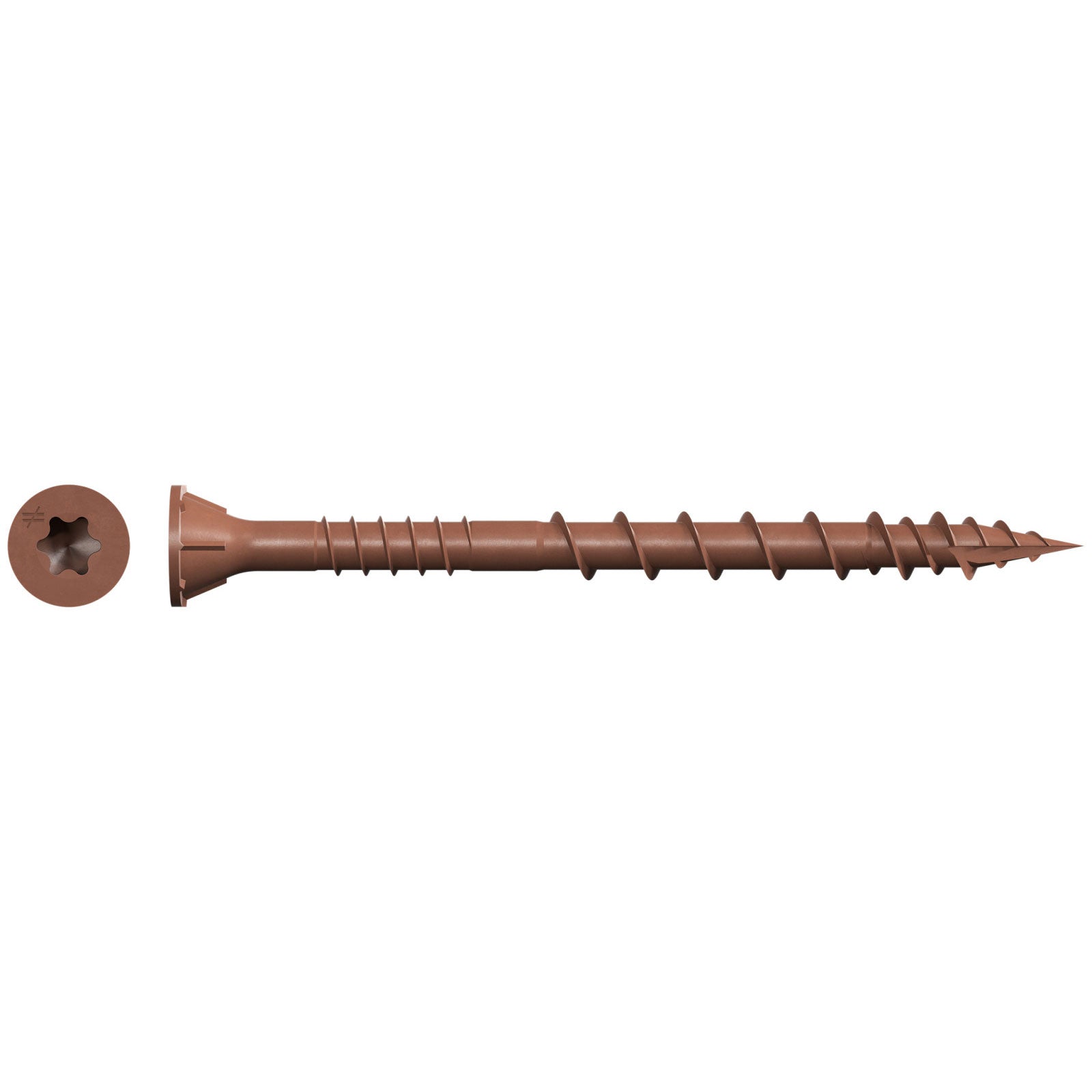 #10 x 2" Red T-25 DSV Wood Screw 