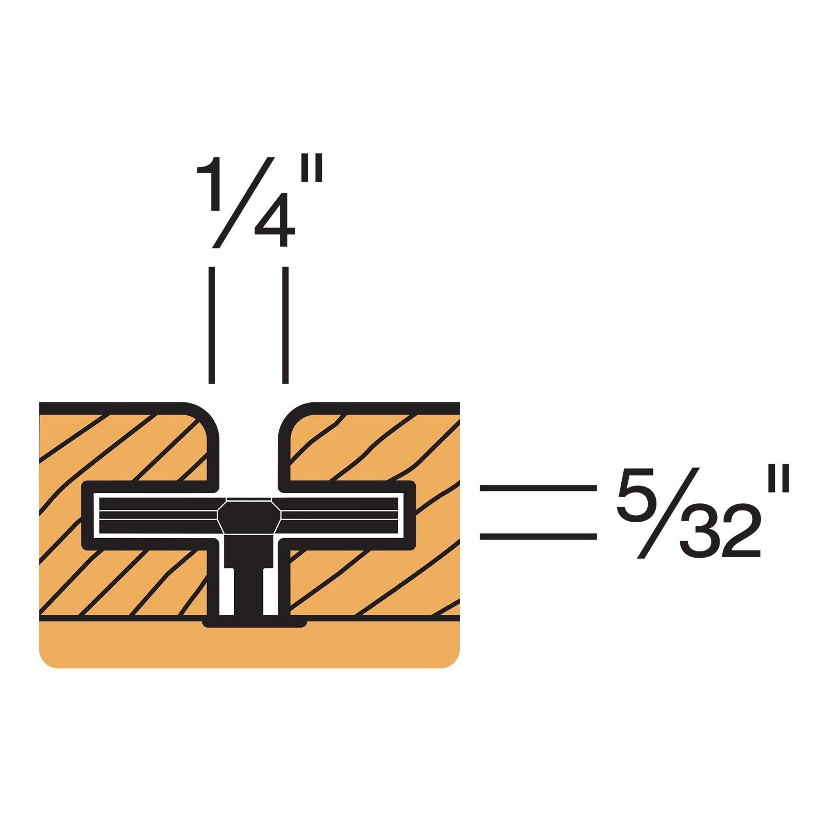 Simpson EB14WP316R175 14 inch Hidden Deck Fastening System For 1 inch Sleeper Installation Pkg 175 image 6 of 6