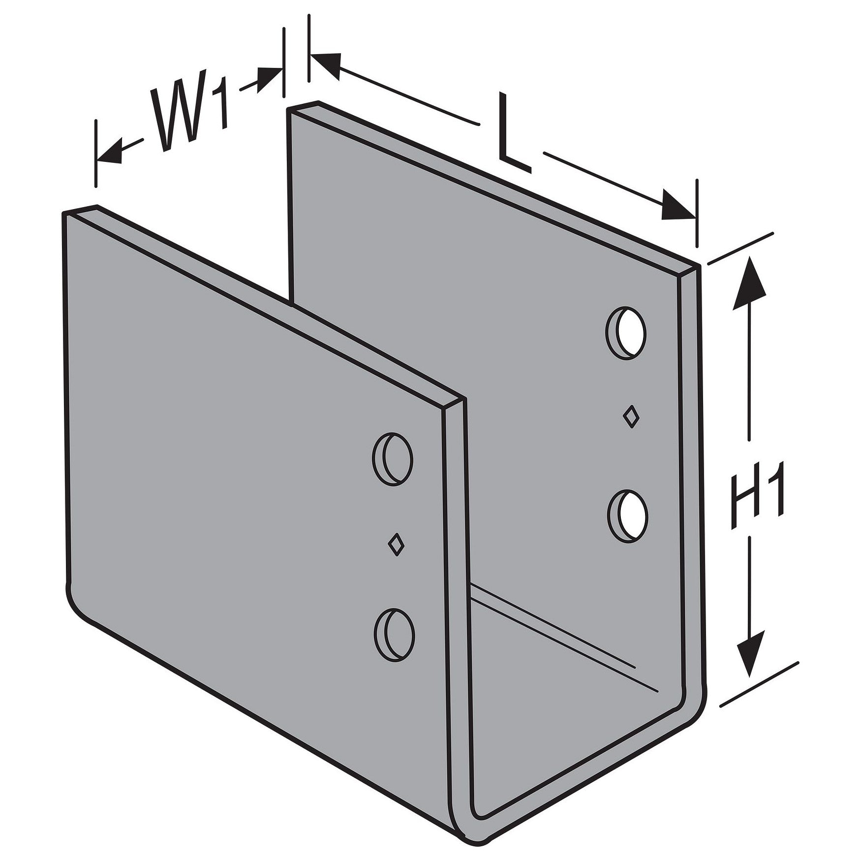 ECCO End Column Cap Legs Omitted Callout