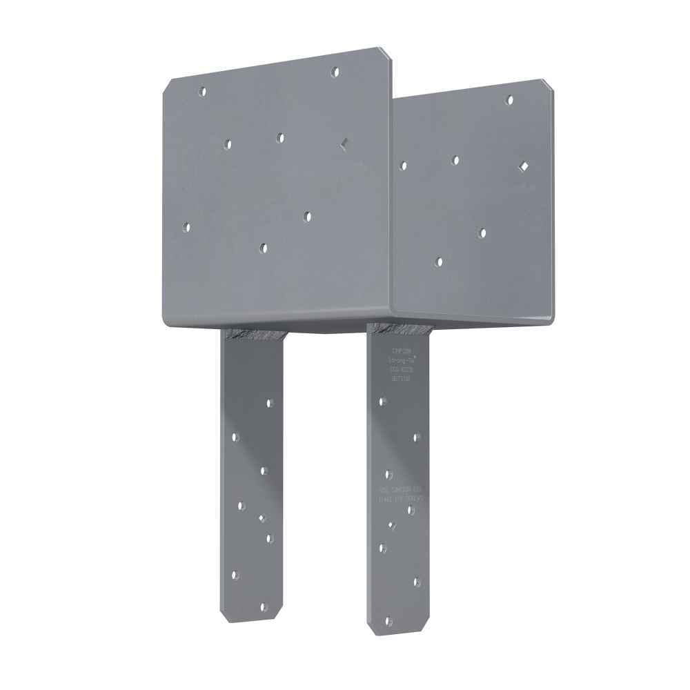 Simpson ECCQ98SDS25 End Column Cap wSDS Screws Gray Paint