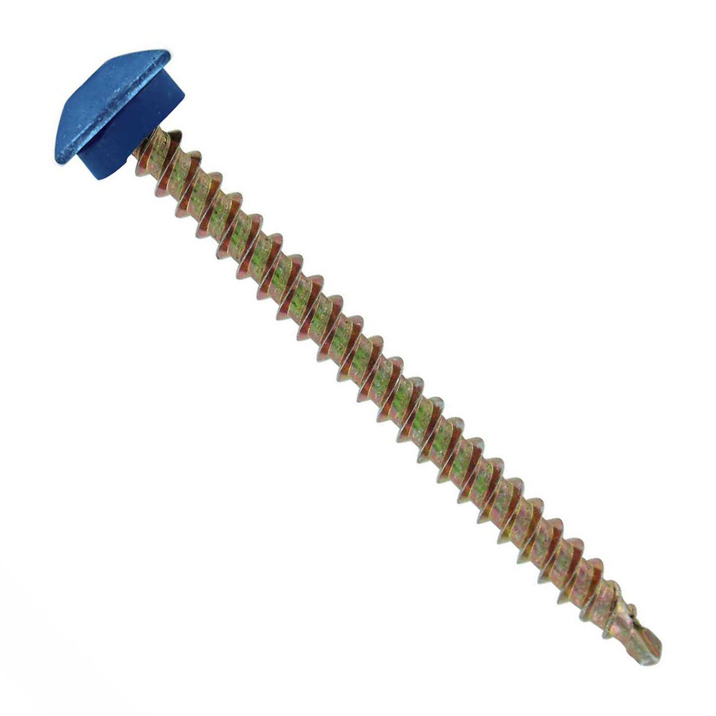 #10 x 212 inch Eclipse Woodbinder Metal Roofing Screw Blue Pkg 250