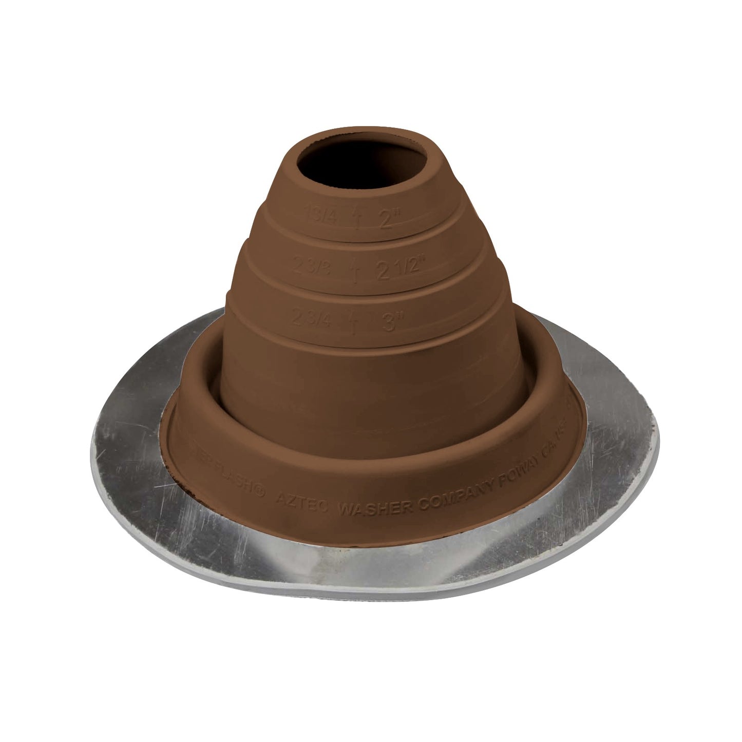 #2 Roofjack Round EPDM Pipe Flashing Boot Brown