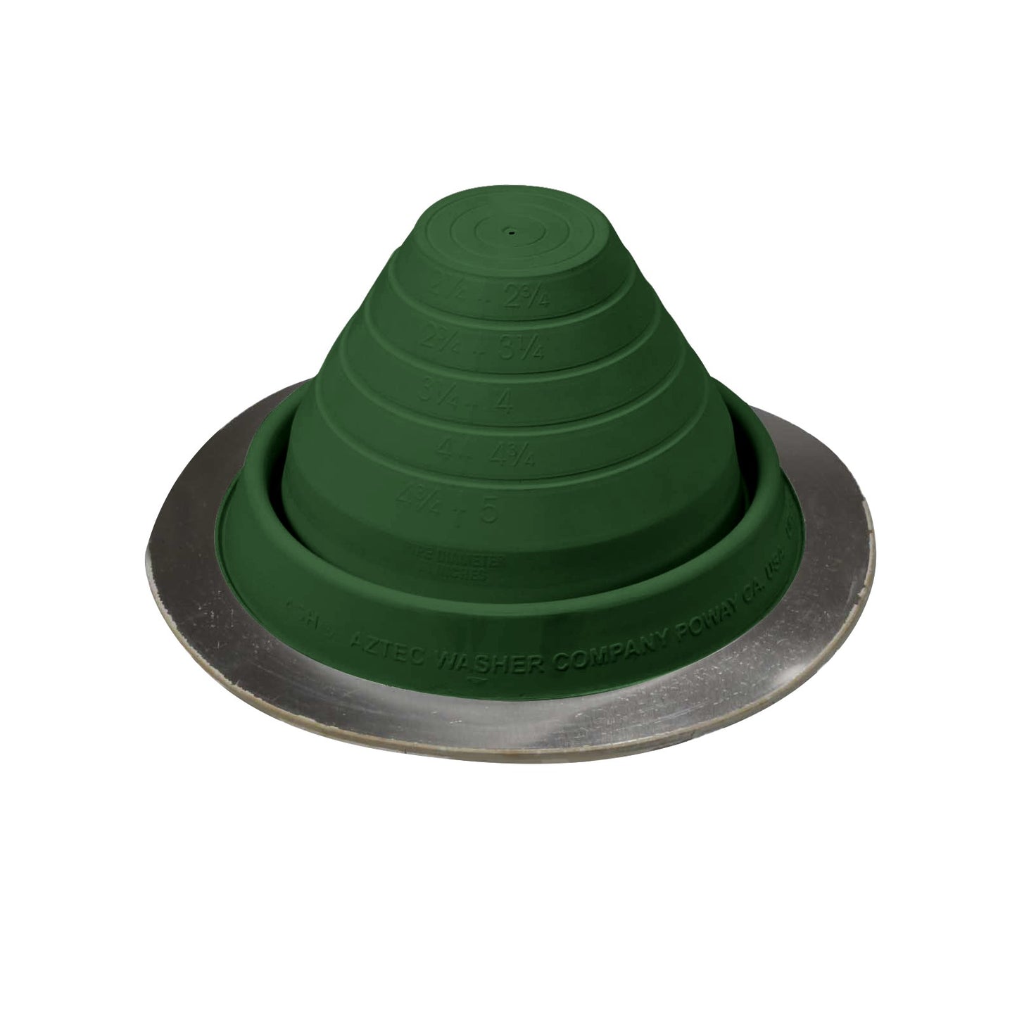 #3 Roofjack Round EPDM Pipe Flashing Boot Dark Green