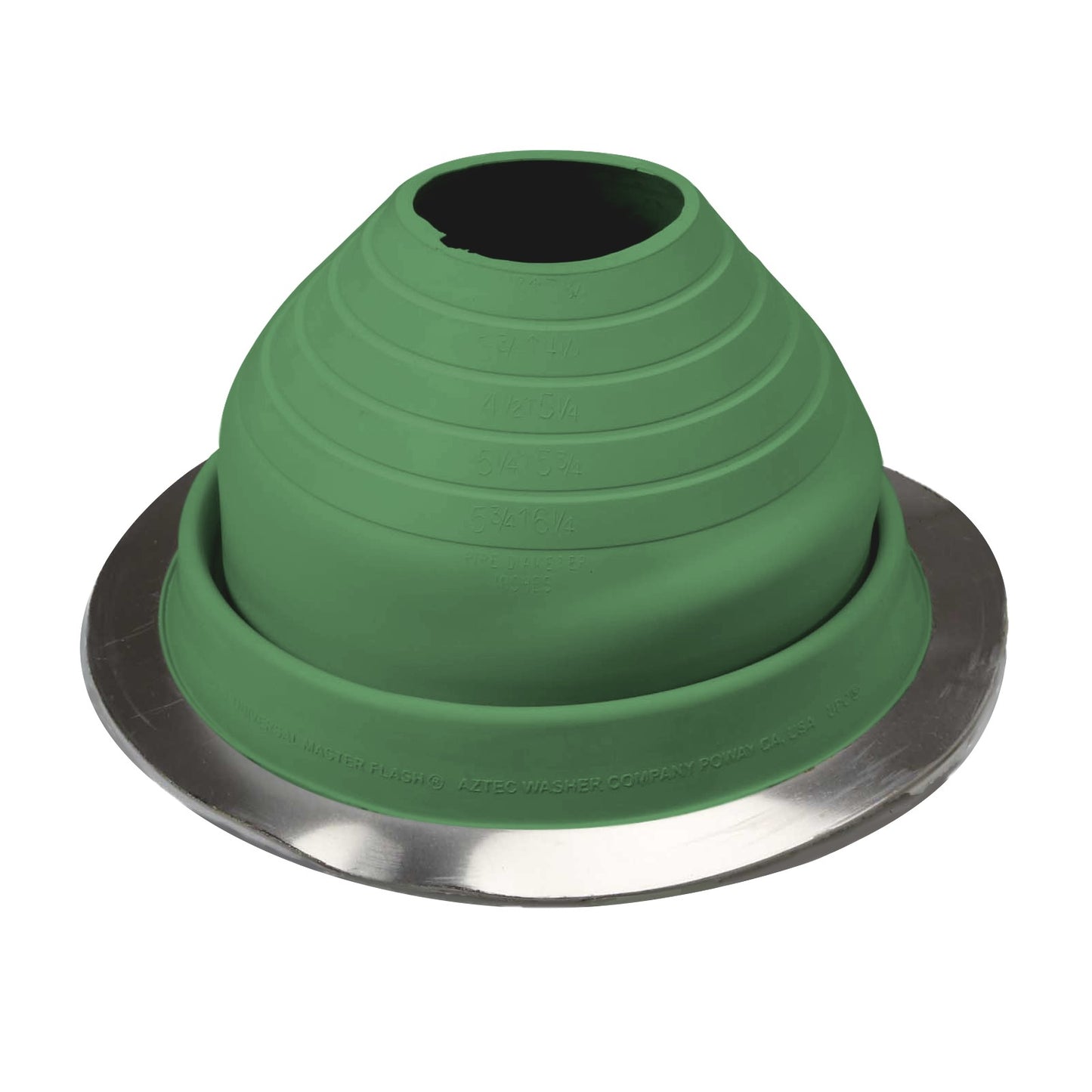 #4 Roofjack Round EPDM Pipe Flashing Boot Light Green