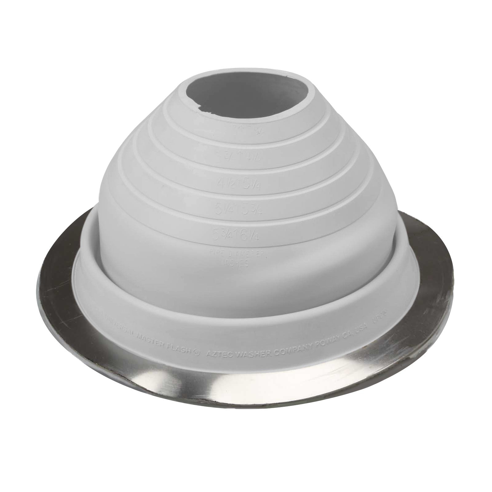 #4 Roofjack Round EPDM Pipe Flashing Boot White