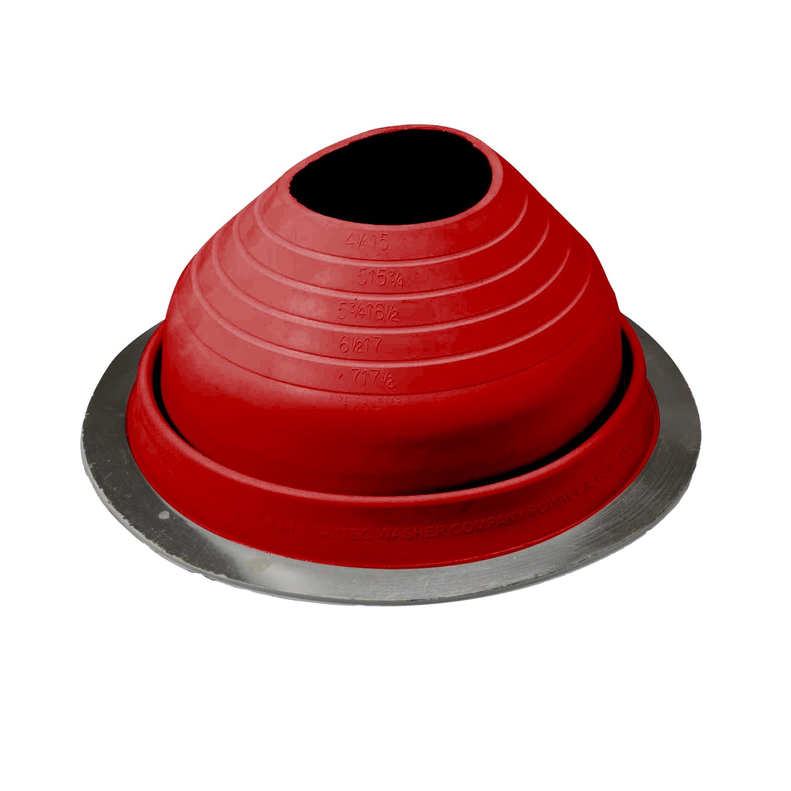 #5 Roofjack Round EPDM Pipe Flashing Boot Bright Red