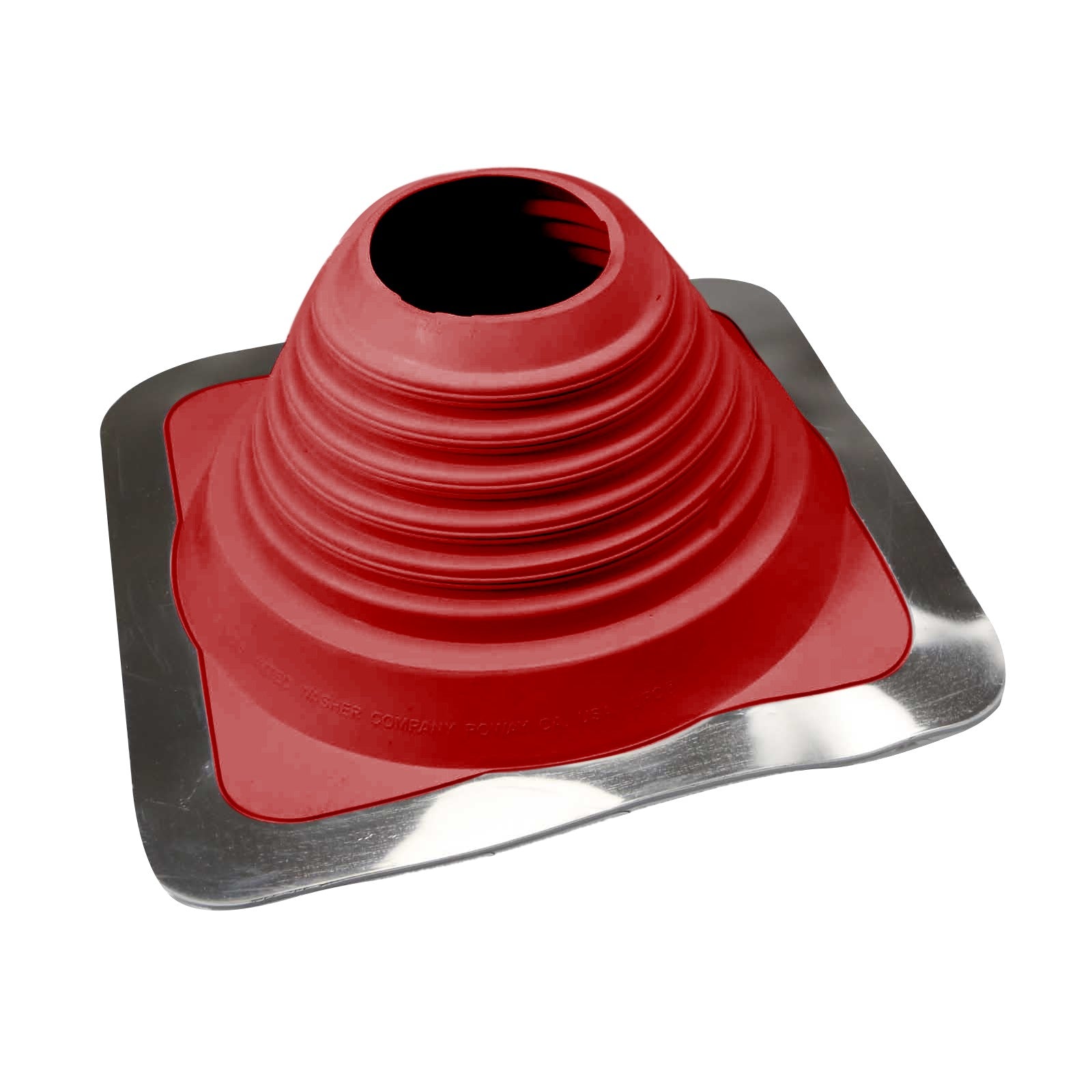 #5 Roofjack Square EPDM Pipe Flashing Boot Bright Red