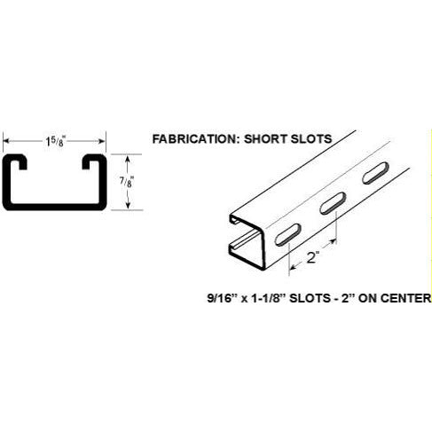 Flextrut FS-450 Short-Slot Slot Channel Drawing