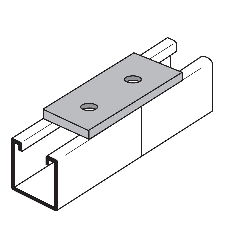 Flextruts FS-5007 2 Hole Splice Plate Drawing