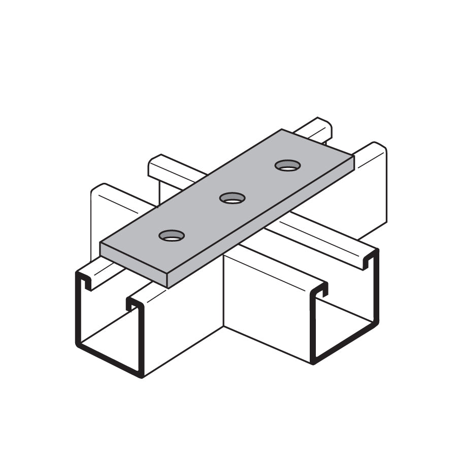 Flextruts FS-5008 3 Hole Splice Plate Drawing