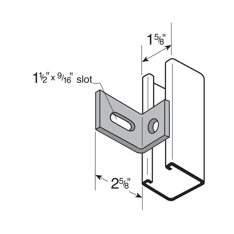 2-Hole Adjustment Angle 1-5/8