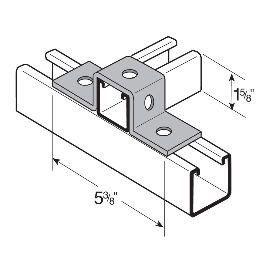 Flexstrut FS-5312 U Fitting Drawing With Dimensions