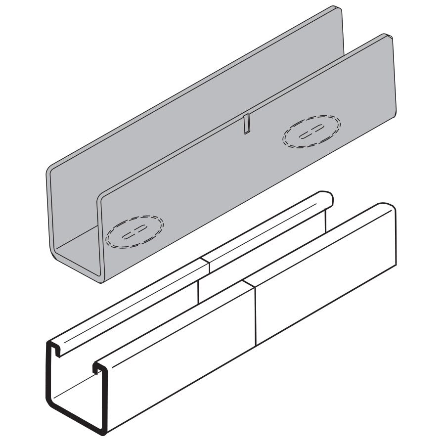 Flexstrut In-Line Strut Joiner Drawing