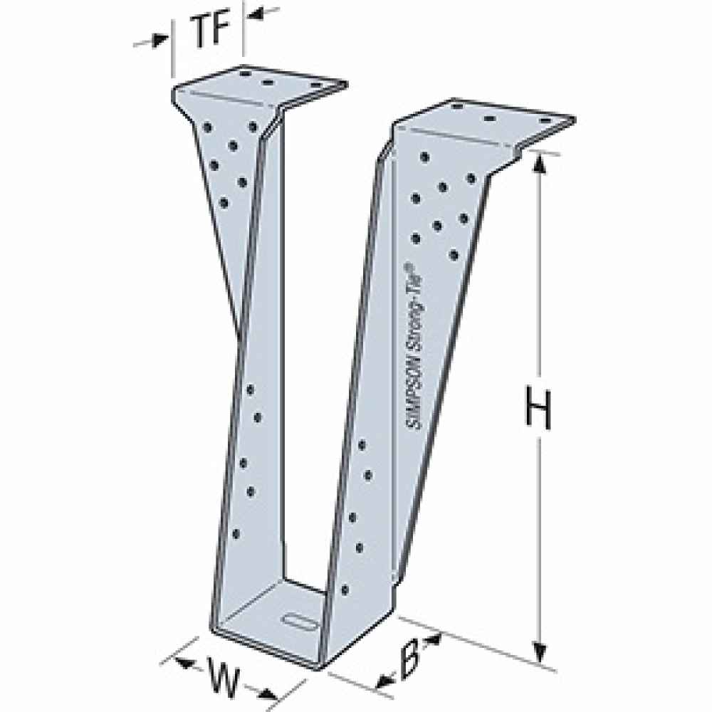 Simpson HB5.50/9.5 Top Flange I-Joist Hanger - G90 Galvanized