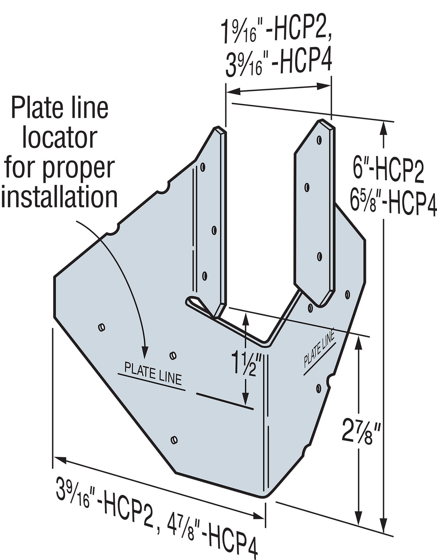 Simpson HCP4Z Hip Corner Plate - Zmax Finish – Fasteners Plus