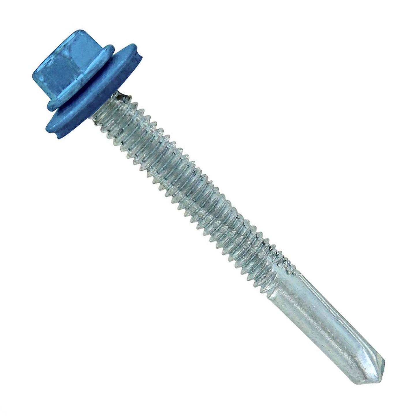 #1224 x 2 inch HG Steelbinder Metal Roofing Screw Blue Pkg 250