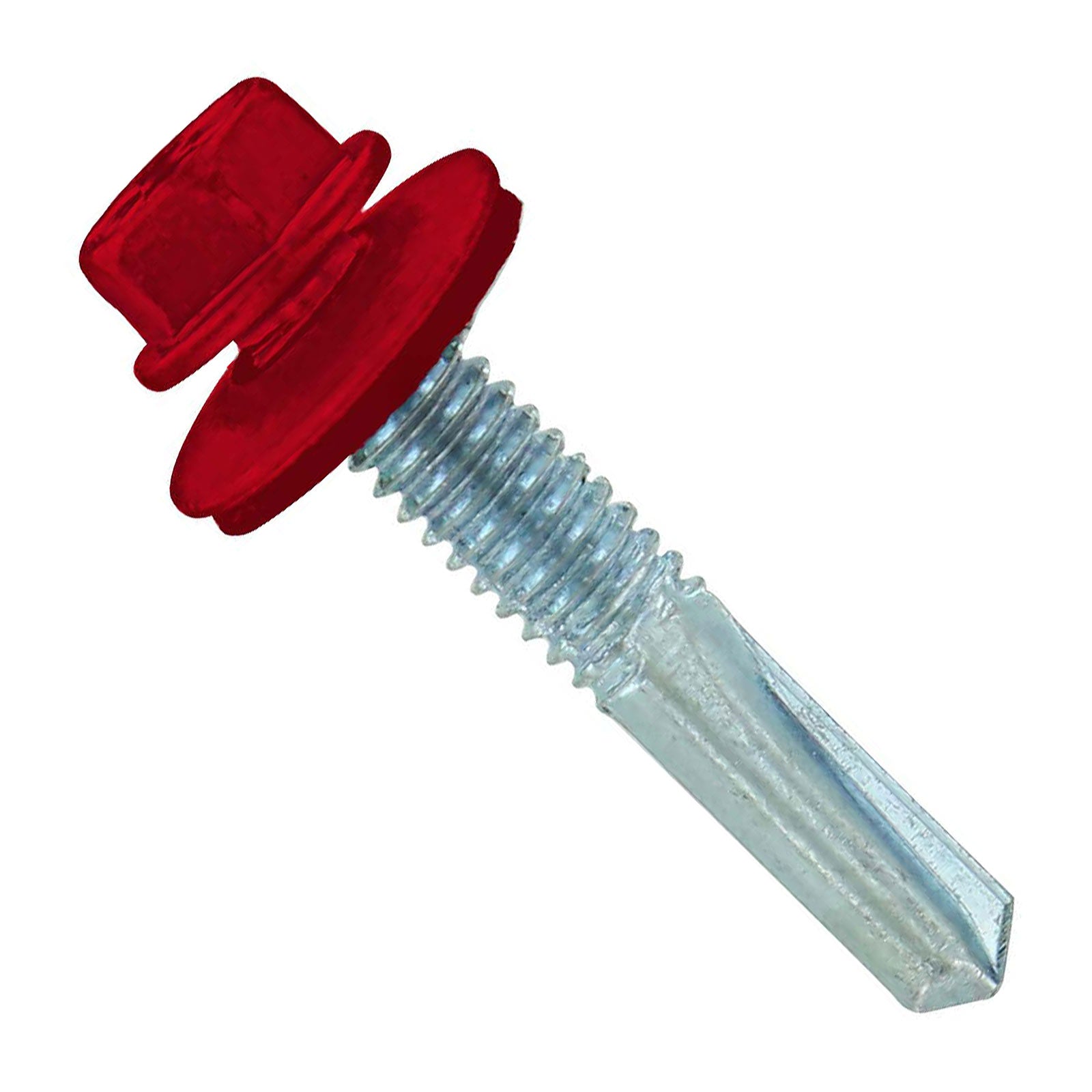 #1224 x 114 inch HG Steelbinder Metal Roofing Screw Crimson Pkg 250 image 1 of 2