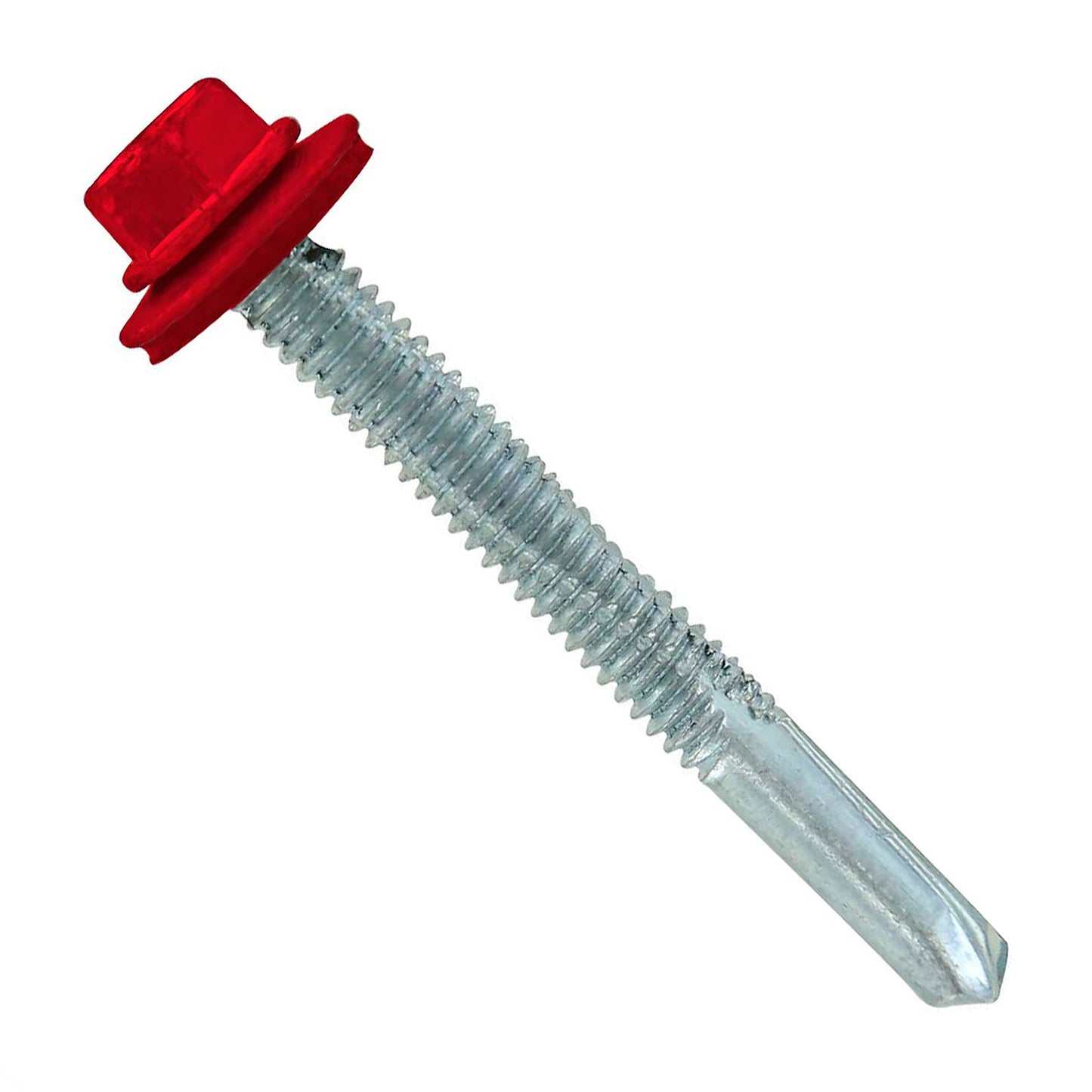 #1224 x 2 inch HG Steelbinder Metal Roofing Screw Crimson Pkg 250