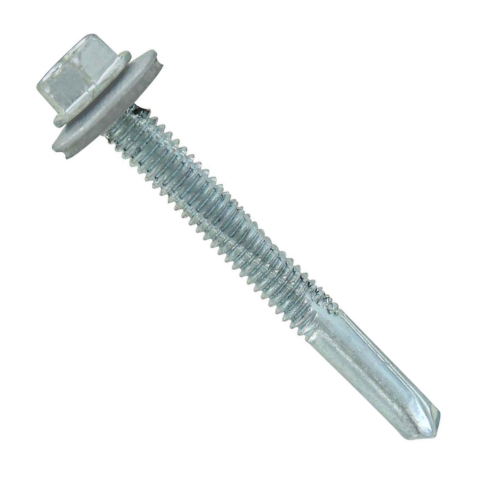 #1224 x 2 inch HG Steelbinder Metal Roofing Screw Light Gray Pkg 250