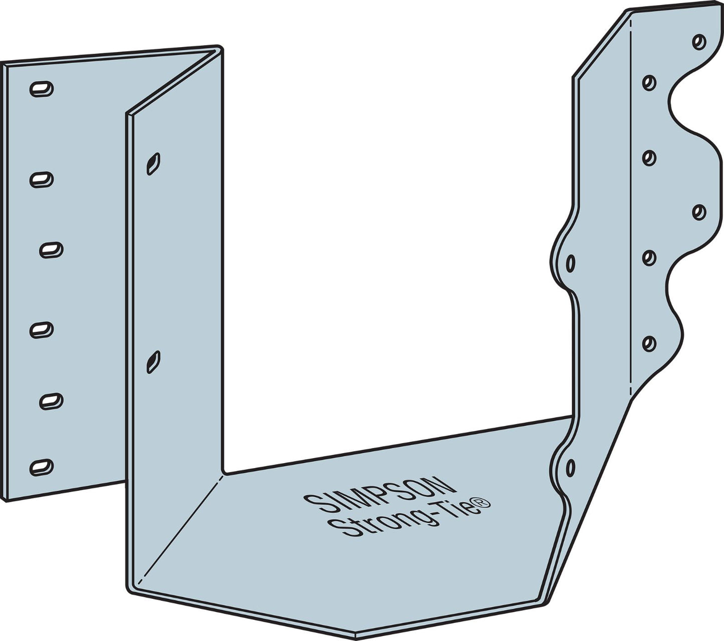 Simpson HSUL46 Joist Hanger Skewed Left Galvanized