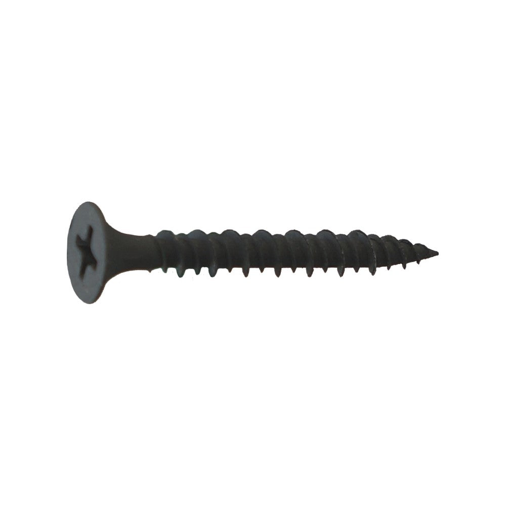 #8 x 3 inch HiLow Thread Drywall Screw Black Phosphate Pkg 2000