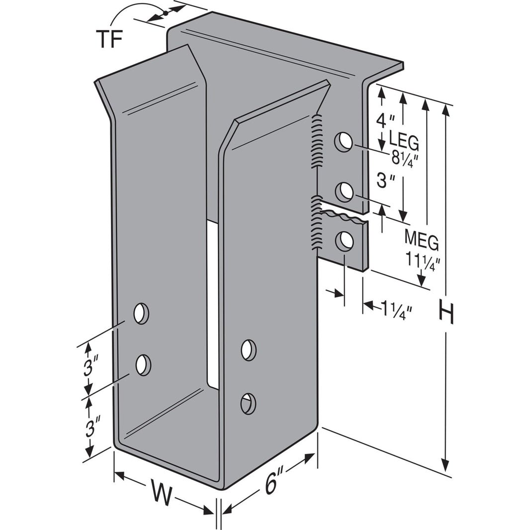 EG/LEG/MEG/EGQ Top Flange Beam Hanger – Fasteners Plus