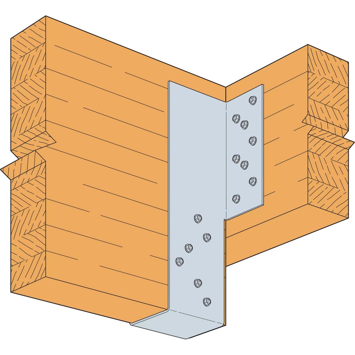 Simpson LGU High Capacity Girder Hanger, G90 Galvanized