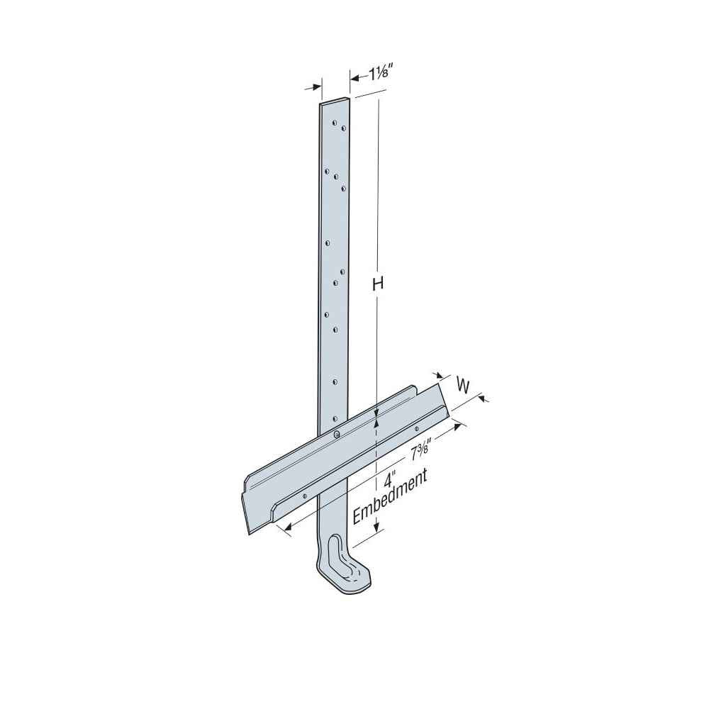 Simpson META18TSS2 14 inch Embedded Truss Anchor Wseat