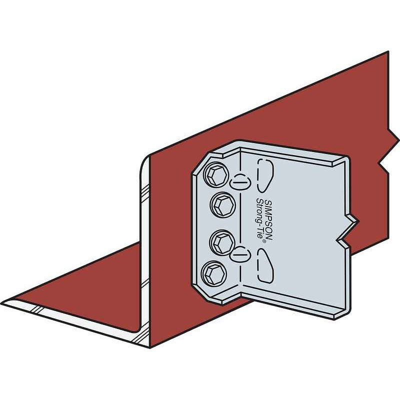 Simpson MFCB47.5-R25 Bypass Framing Fixed-Clip Connector, Pkg 25